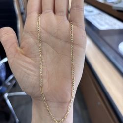 14k Fígaro Diamond cut 20”