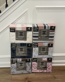 NEW 6 Piece Queen Size Sheet Set  (Brand New) 