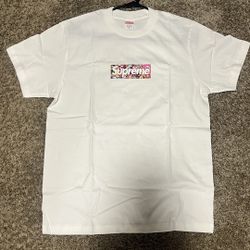 Supreme Takashi Murakami Covid 19 relief box logo tee