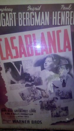 Bogart Casablanca poster for sale