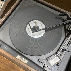 Vintage Antique Record Player (Works)