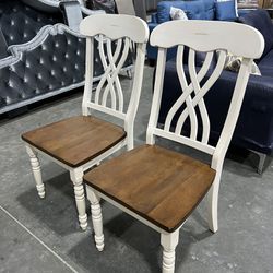!!!New!! Beautiful Natural Oak With Off White Chairs, Transitional Chairs, Wooden Chairs, Dining Chairs, Dining Chairs, Dinette Chairs, Accent Chairs