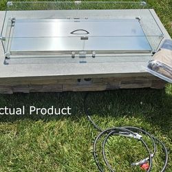 Fire Pit Table Max - 150k BTU  - Custom Built (Concrete and Stone)