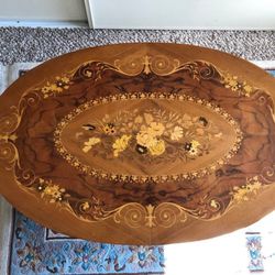 Italian inlaid wood tables