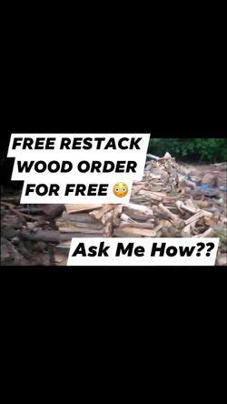 FIREWOOD FREE RESTACK & DELIVERY ASK ME HOW
