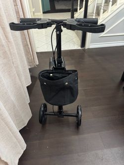 Knee Scooter with Basket and Hand Brakes