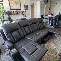 NEW! 4 Seater Dual Reclining Sofa