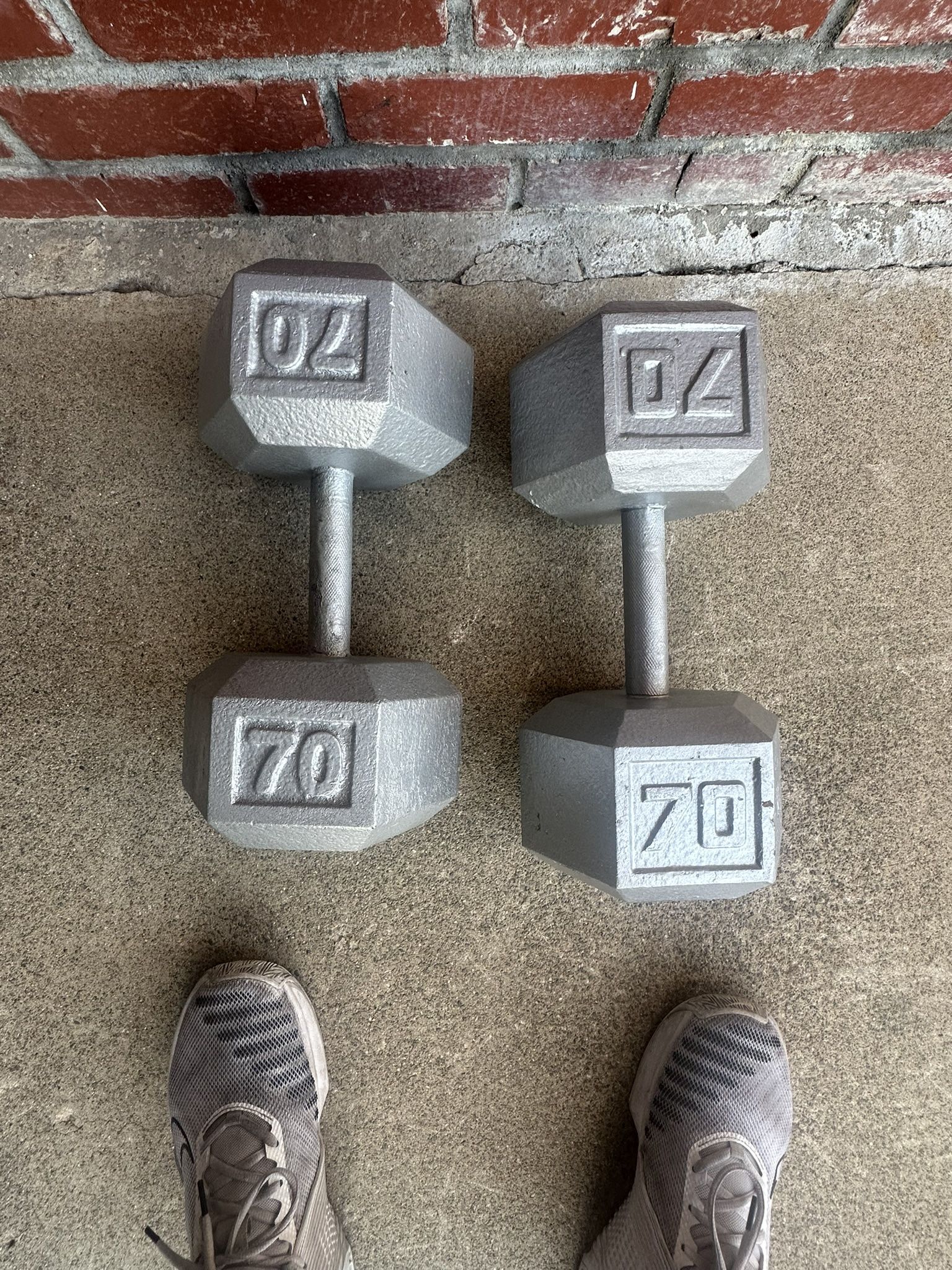 70 Pound Dumbbells 