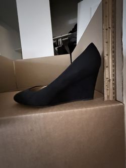 Black Heels - Women’s Size 7 - Wedge - Low Heels