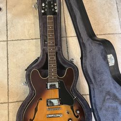 Jay Turser Semi Hollow Guitar (Mint) W/ Epiphone Hardshell Case