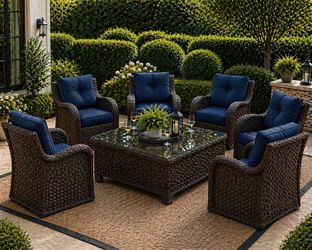 new patio set in box