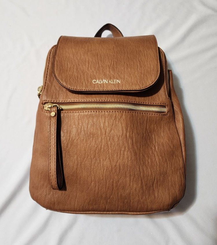 Calvin Klein Small Leather Backpack