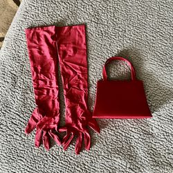 Small Special Occasion Purse With Matching Gloves