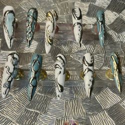 Cute Chrome Design Nails 