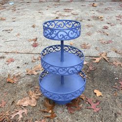 Small Blue 3 Layered Shelf 