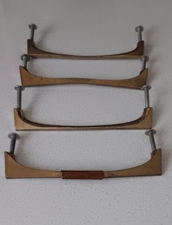 4 Vintage Bronze Drawer Pulls