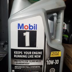 Mobil 1 Full Synthetic $20 5 quarts