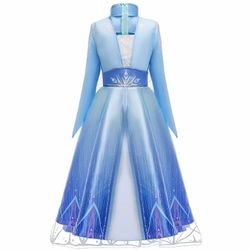 Disney Frozen Elsa Halloween Gown With Wand New Never Been Worn 