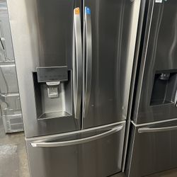 New Open Box Stainless Steel French Style Full Size Refrigerator 