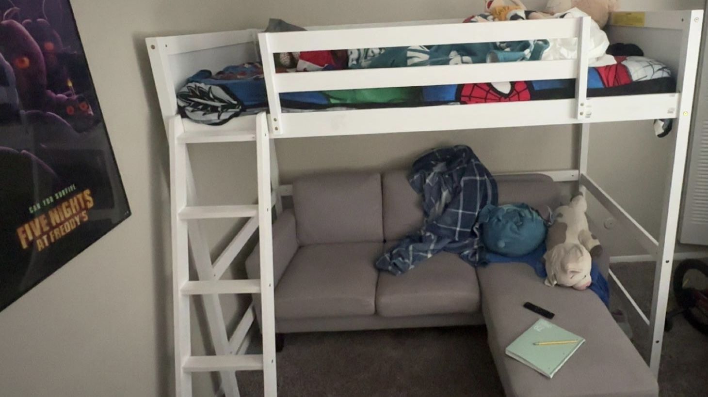 Loft Bed & XL Twin Mattress