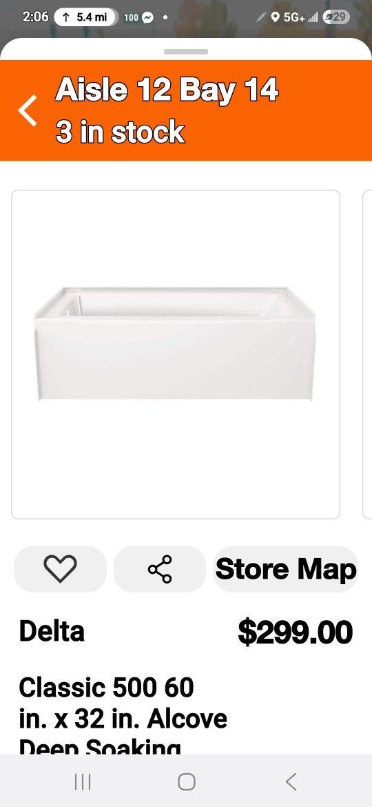 2 / Tinas Nuevas En Caja Delta Las 2 Por $180