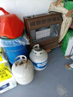Propane Heater on Rolling cart, no tanks - Deltona, Fl Pickup