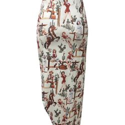 Cute Vintage Western Style Long Skirt