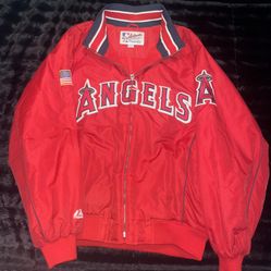 Los Angeles Anaheim Angels Baseball majestic Authentic Jacket