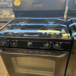 GE Gas Stove In Black Working Perfectly 4 Months Warranty 
