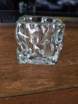 Square Crystal Votive Or Tealight Candleholder