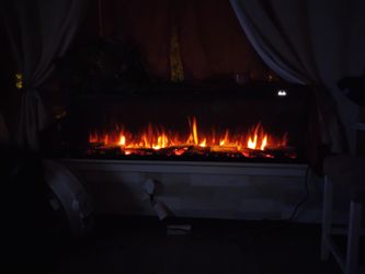 Modern Flames Orion Slim 52" Version 2 Heliovision Virtual Recessed / Wall Mount Electric Fireplace