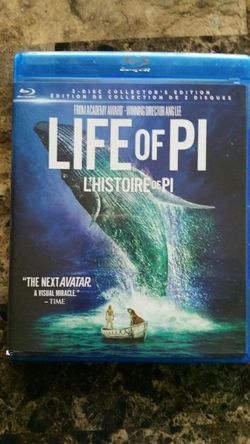 Life of Pi blu ray and dvd
