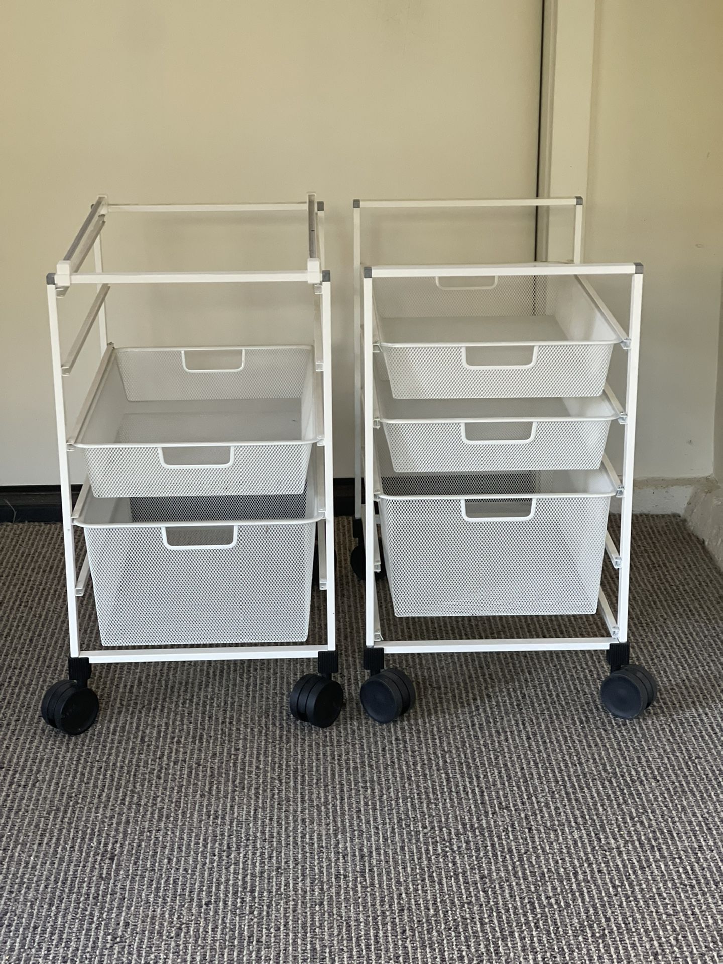 Container Store File Carts Qty2