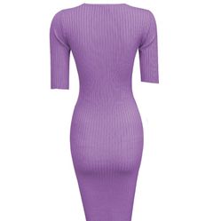 NWT-LULAROE JULIA DRESS Ribbed Purple Heather SIZE - XS