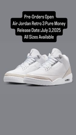 Air Jordan Retro 3 Pure Money