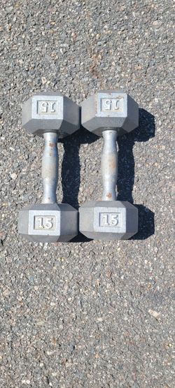 Hexagon Dumbbells-15lbs Cash or Zelle