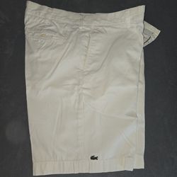 Lacoste Shorts Men 33 White Golf Tennis Chino classic fit