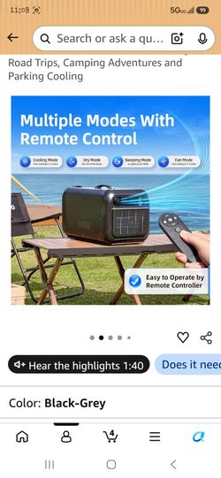 NEW Portable AC unit for camping /tints and RV