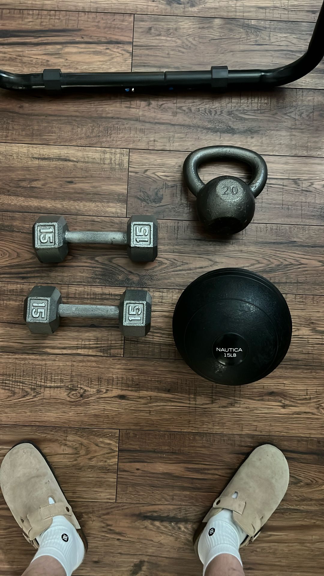 dumbbells, Kettlebell, Med Ball Set