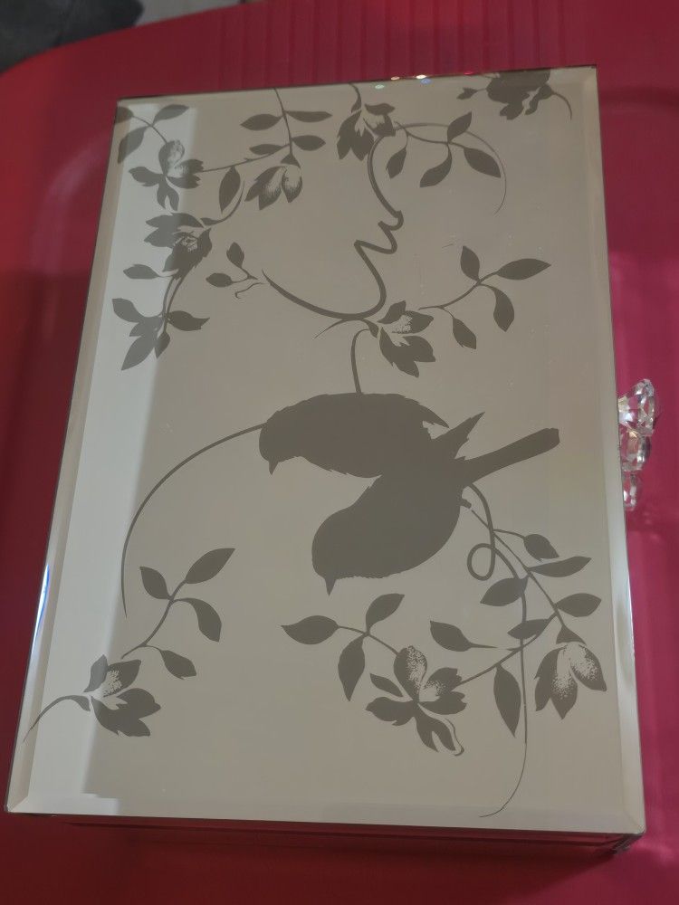 Birds Mirror Jewelry Box