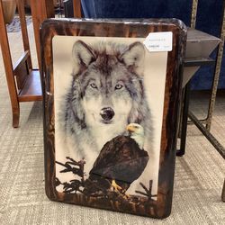 Vintage Wolf Eagle Art