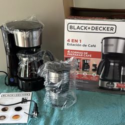 Black & Decker Bd 4 In 1 Coffermaker Blk