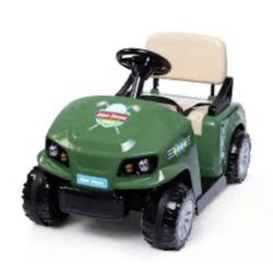 Kid Trax 6V Golf Cart Ride-On For Toddlers, Ages 3+, Golf Clubs & Balls, Lights & Sounds, 2MPH Max Speed, 66lbs Capacity, Seat Belt & Cup Holder, Rech