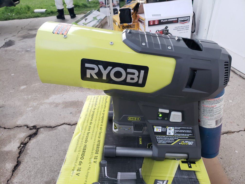 Ryobi 18v hybrid forced air propane heater for Sale in Long Beach, CA -  OfferUp