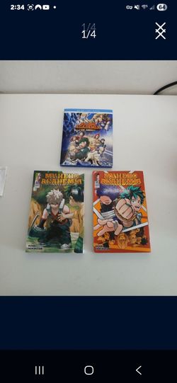 My hero academia double Blu-ray DVD New never used and 2 New books.
All for Only 10 dollars (all paid 60 dollars).
Incredible deal.