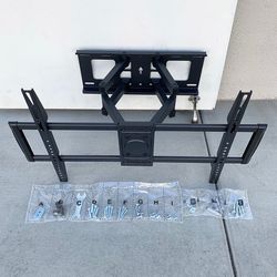(NEW) $39 Full Motion 37-75 Inches TV Wall Mount Bracket Dual Arms Swivel Tilts Max 110lbs
