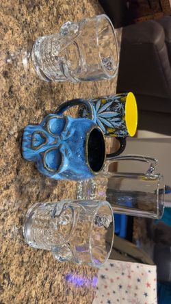 Skull Mug And Glasses