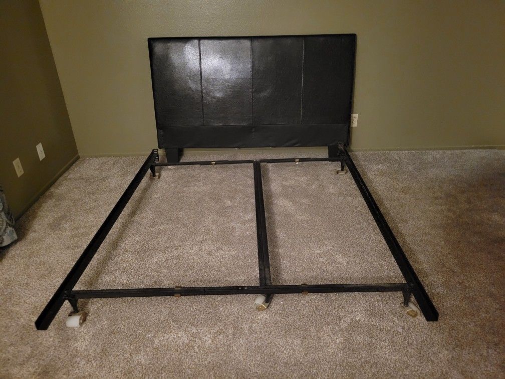 Full Size BED frame And Headboared