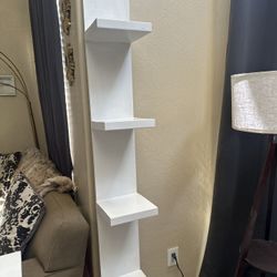 White Vanity Shelves 