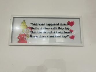 Grinch Picture Frame 